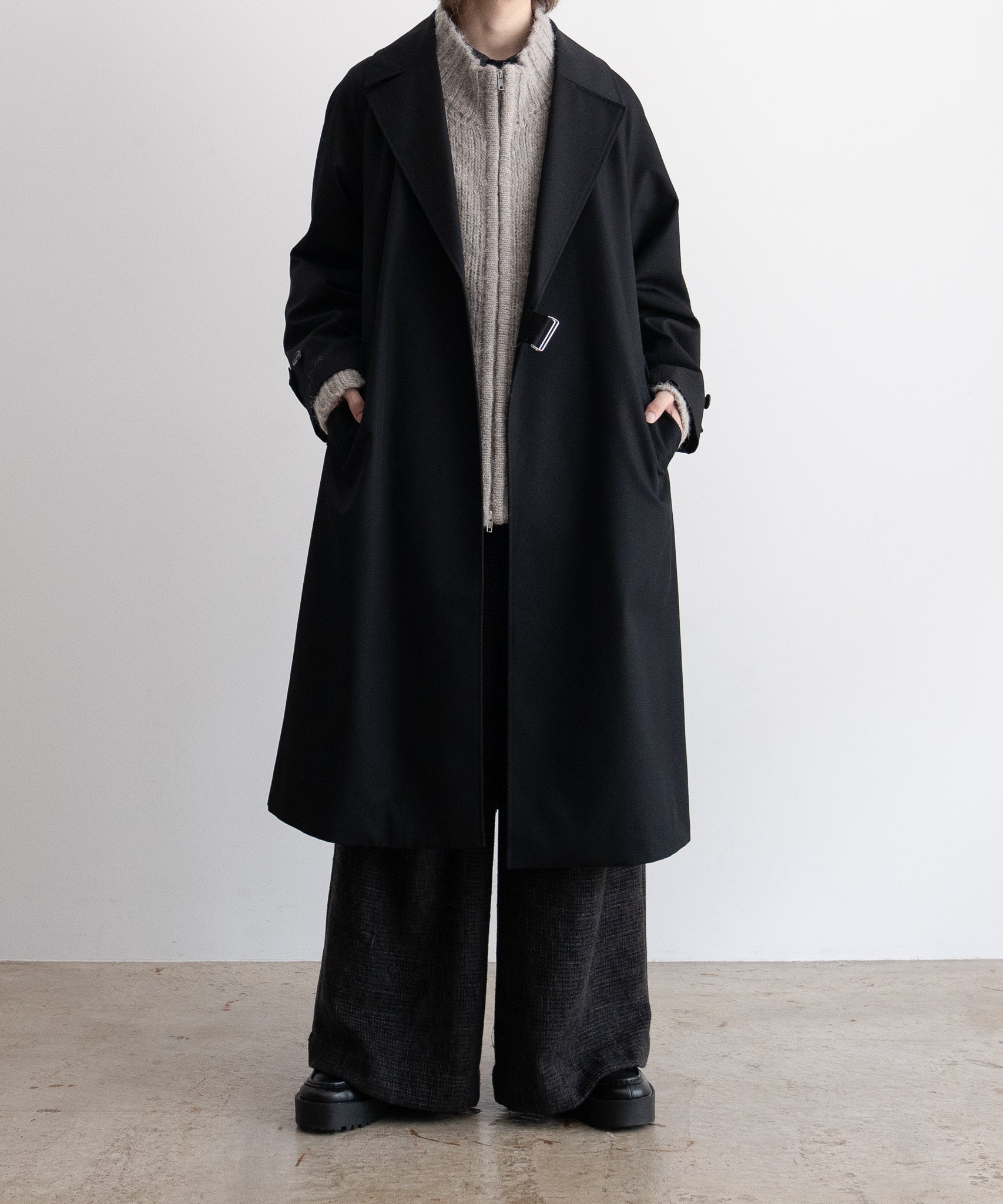 Super 100's wool tielocken coat – CasperJohn